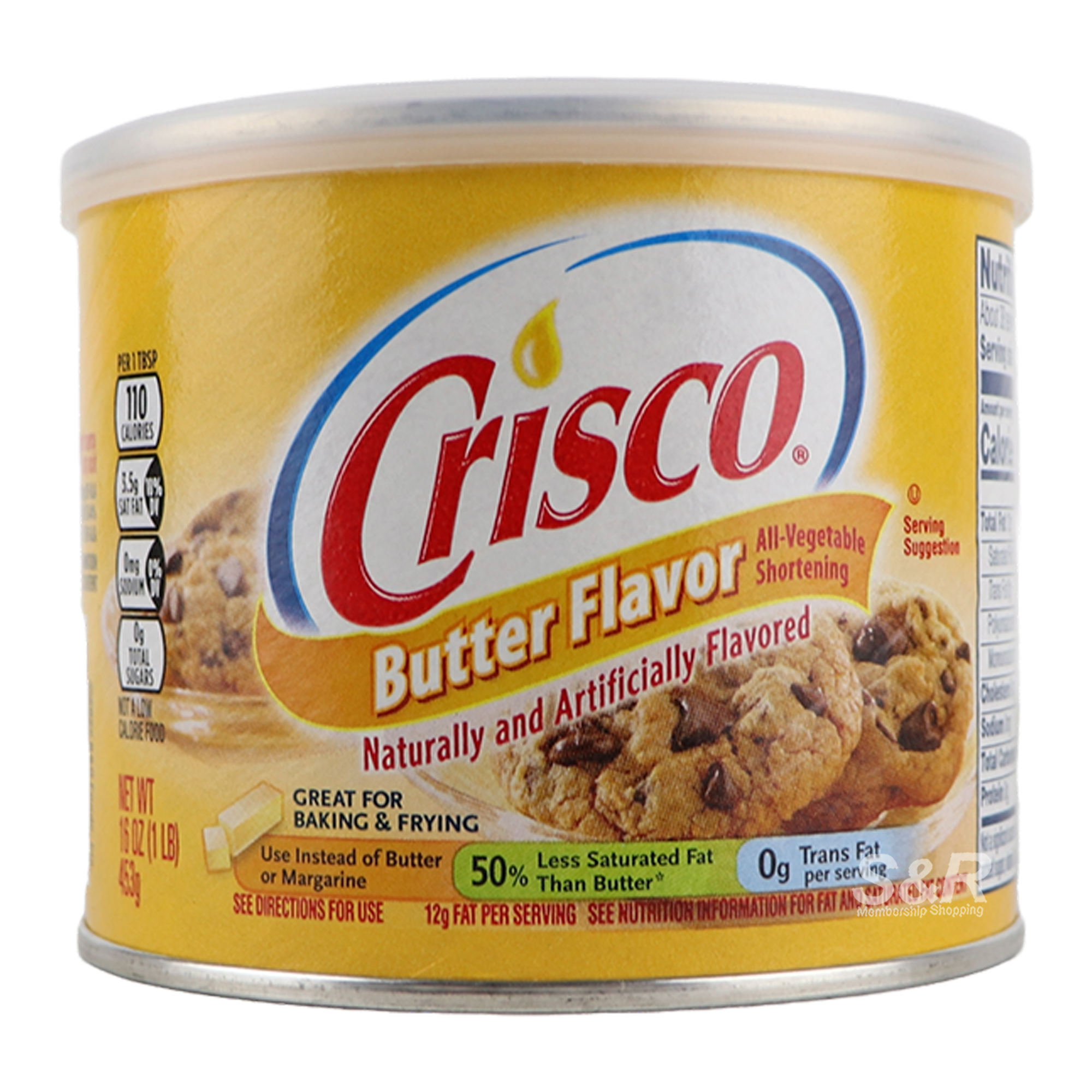 Crisco Butter Flavor All-Vegetable Shortening 453g Crisco Butter Flavor All-Vegetable Shortening 453g